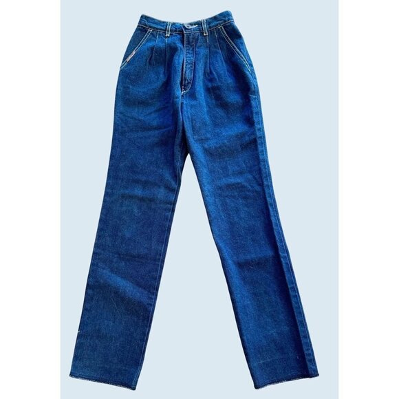 Vintage JORDACHE Hi Rise Mom Jeans 1980s Size 00 - Picture 1 of 7